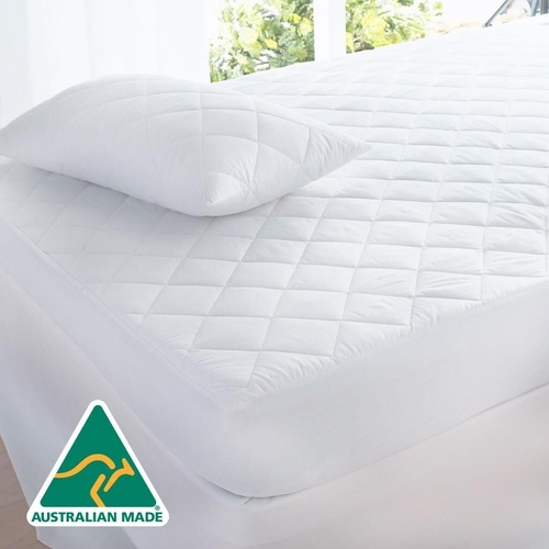 Luxor Aus Made Fully Fitted Cotton Quilted Mattress Protector ( )