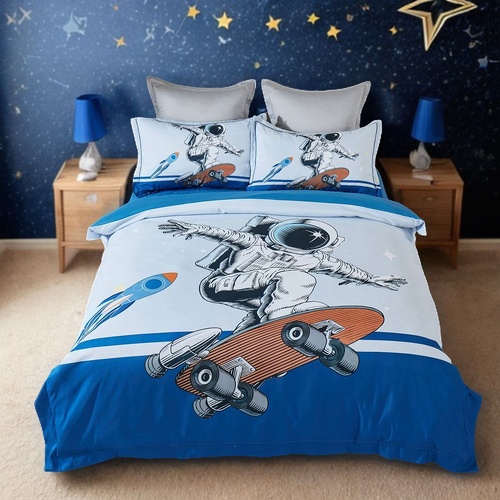 Astronaut Kids Quilt Cover Set