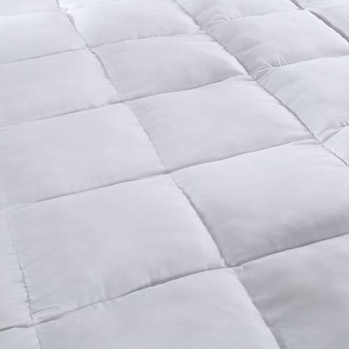 Royal Comfort 1000GSM Luxury Bamboo Fabric Gusset Mattress Pad Topper Cover White