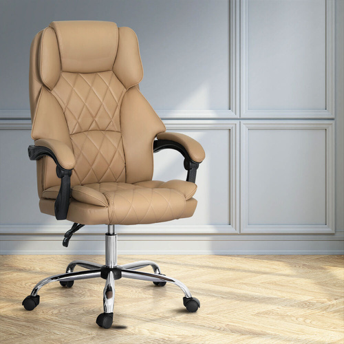 Executive Office Chair Leather Recliner