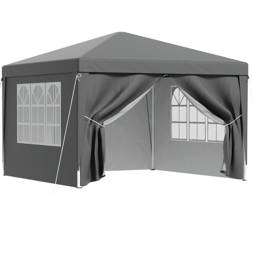 Gazebo 3 by 3 Pop Up Marquee Folding Tent Wedding Gazebos Camping Outdoor