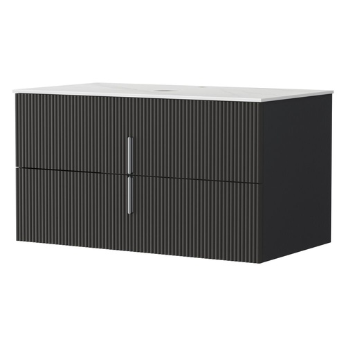 Vanity Unit 900mm Bathroom Cabinet Storage Wall Hung Timber Front