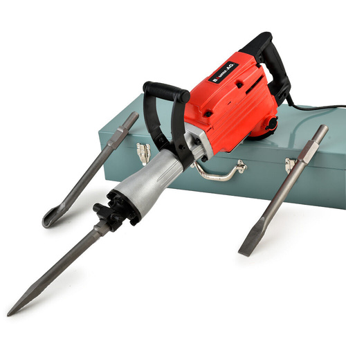 Baumr AG Pro Grade Electric Demolition Jackhammer 3 Bonus Chisels