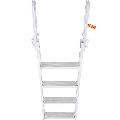 Vevor Dock Ladder Flip UP 4 Steps Load Capacity Aluminum