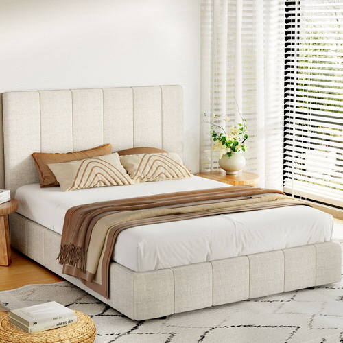 Bed Frame Size Beige Queen Bed Frames