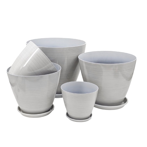 Bulk Brush Glazed Planter W Drainage Tray