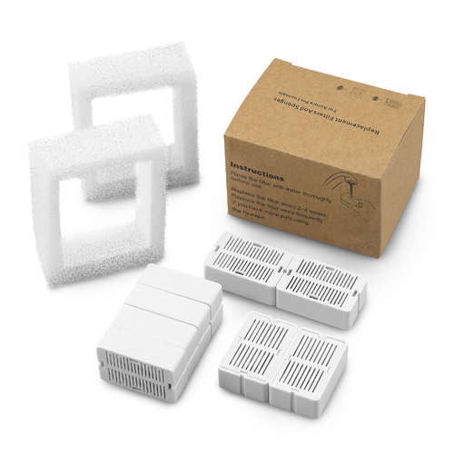 Pet Dog Cat Fountain Filter Replacement Activated Carbon Exchange Filtration