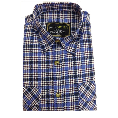 Mens FLANNELETTE SHIRT Check 100% COTTON Flannel Vintage Long Sleeve
