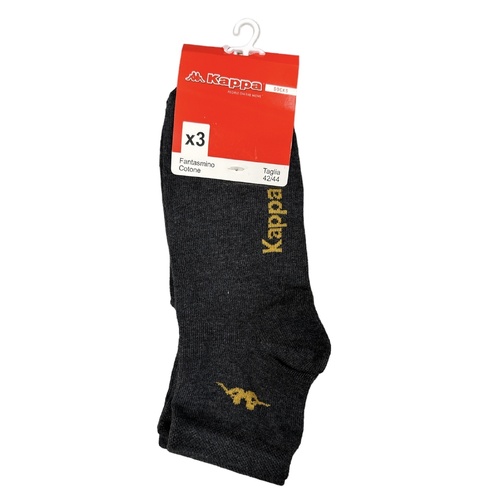 Kappa Mens Ankle Socks - 1 Pack of 3