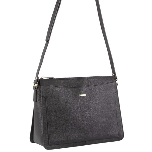 Morrissey Italian Structured Leather Cross Body Handbag Tote Bag (MO3162)