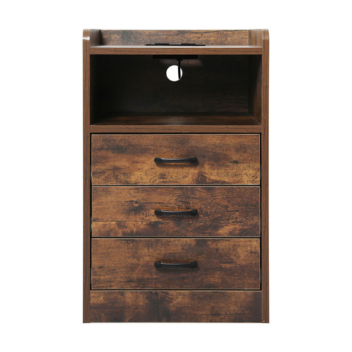 Bedside Table USB Charger Outlet LED
