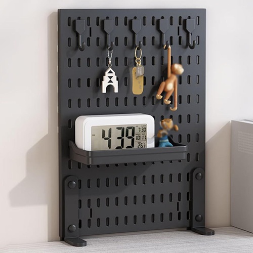 CARLA HOME Desk Pegboard Organizer Kit with Hooks, Tray & Mount Ideal for Office, Gaming Setup & Home Workspace Organization Table Tops & Accessories