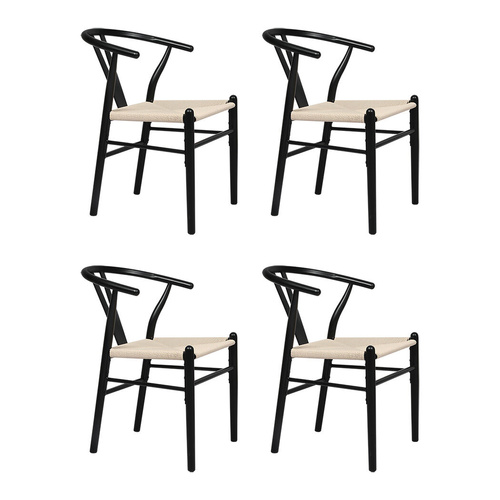 4x Dining Chairs Wooden Hans