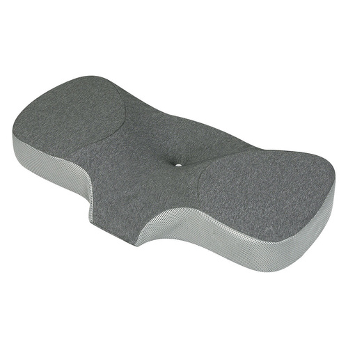 Dreamz Memory Foam Pillow Pillowcase Supprt Grey Rebound