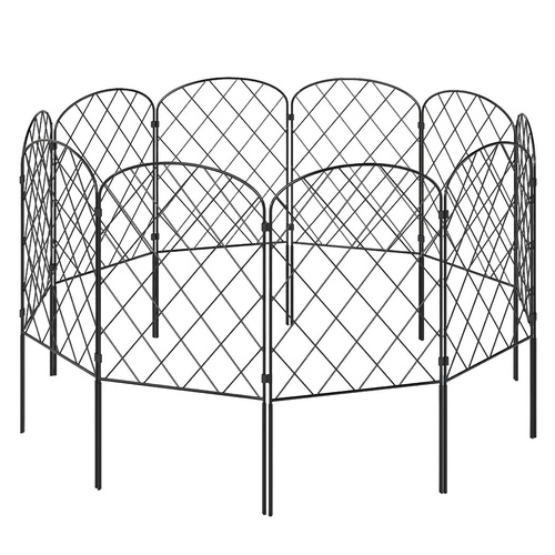 Mountview 10 Pcs Garden Fence Border Rustproof Metal