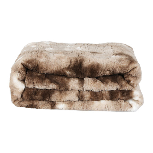 Dreamz Luxury Tie dyed Blanket Brown