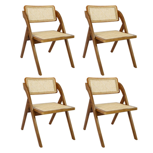 Foldable Rattan Dining Chairs