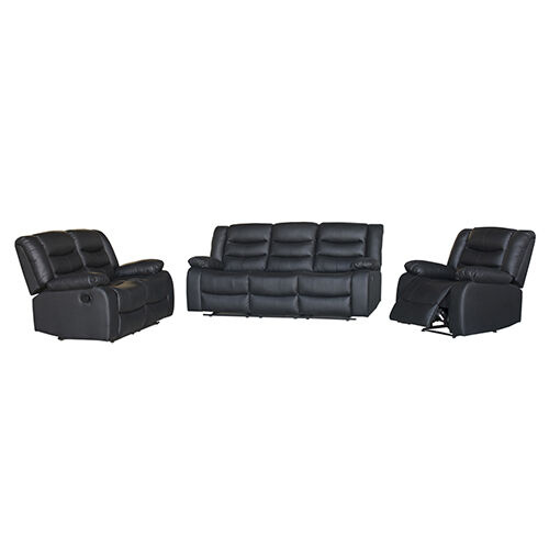 3+2+1 Seater Recliner Sofa In Faux Leather Lounge Couch