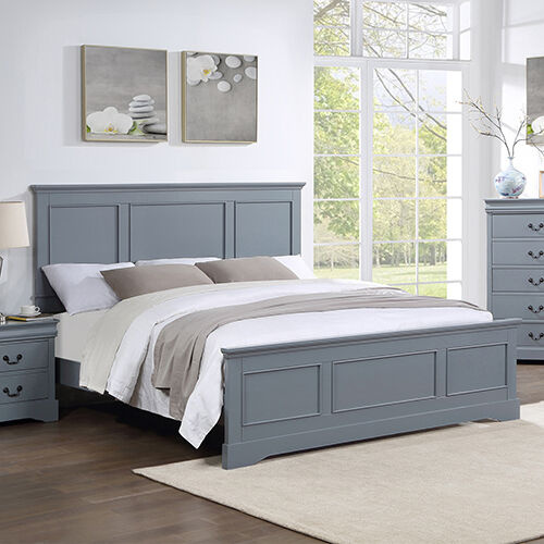 Bed Frame in Solid Wood with Slats Support