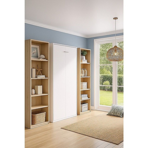 DIY Space Saving King-single Wall Bed Cabinet ‚Äö√Ñ√¨ Murphy Bed Kit with Steel Frame & Hardware White