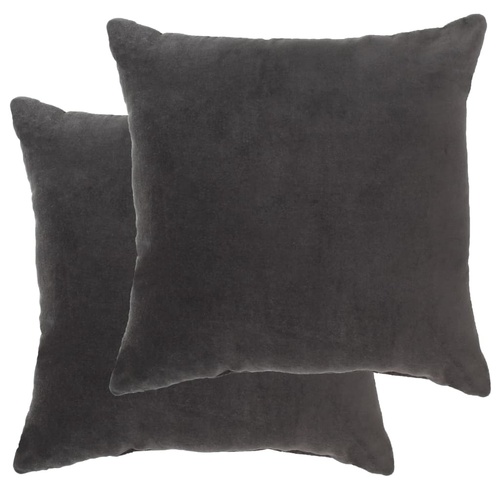 Cushions Cotton Velvet 2 pcs 45 by 45 cm