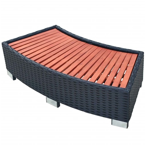 Spa Step Poly Rattan 92 by 45 by 25 cm