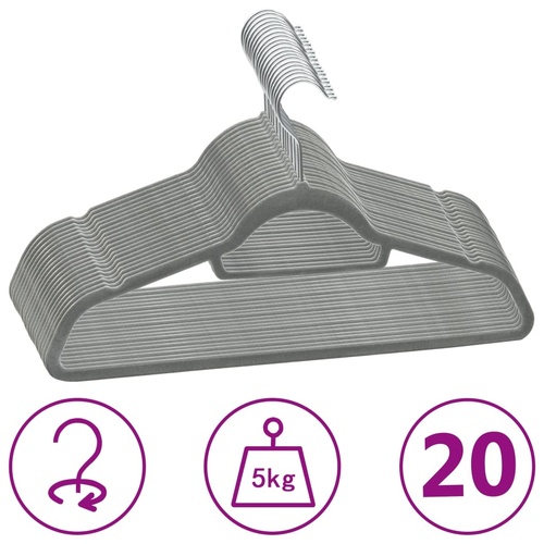 Clothes Hanger Set Anti-slip Velvet