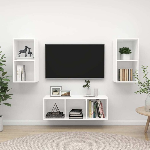 Elmira 3 Piece TV Cabinet Set Engineered Wood