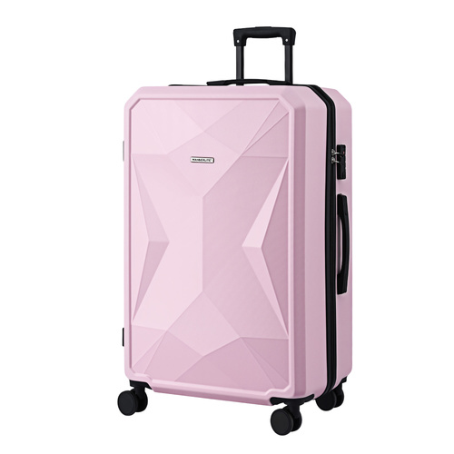 Wanderlite 28" Luggage Suitcase Trolley Travel Lightweight TSA Hardshell Pink