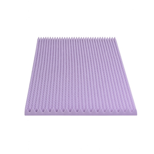 Giselle 5cm Memory Foam Mattress Topper Lavender Infused Egg Crate Pad Mat Single