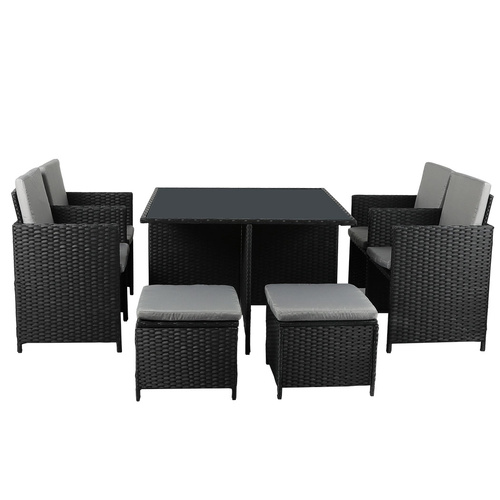  9PCS Outdoor Table Chair Set