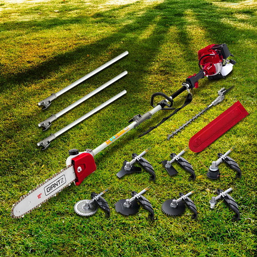 40CC Pole Chainsaw Hedge Trimmer Brush Cutter Whipper Saw 4-Stroke 9-in-1