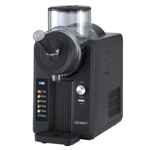 Devanti 2L Slushie Machine Ice Cream Maker Frozen Smoothies Milkshakes Black