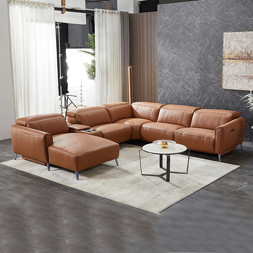 London Sofa Leather With Left Chaise