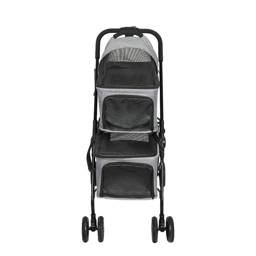  Two-tier Pet Stroller Double Dog