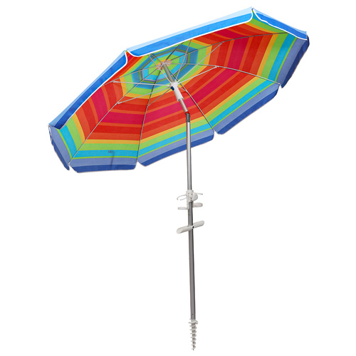 Mountview 2.2M Outdoor Beach Umbrellas Sand Colorful