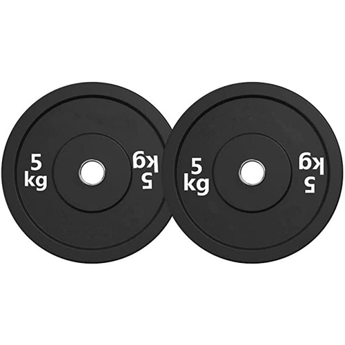 Curve Fitness Olympic Black Bumper Plates 40kg (2X20kg)
