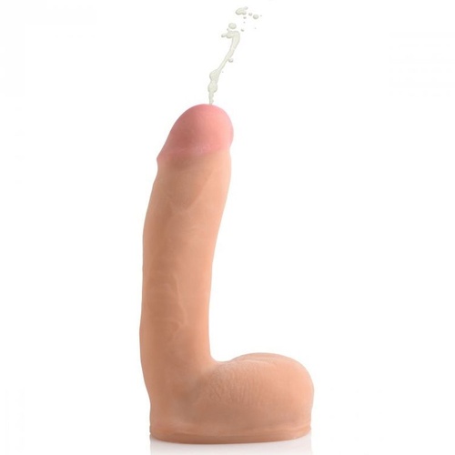 Loadz 8In Dual Density Squirting Dildo With Balls Reservoir