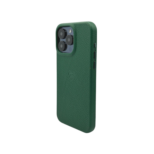 Lovefone Genuine Crafted Leather Case iPhone 15 Pro Verde