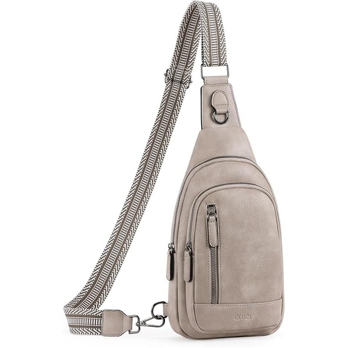 Grey Faux Leather Sling Bag: Unisex, Spacious, Reversible Crossbody for Aussies