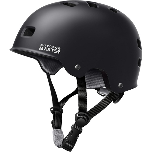 OutdoorMaster Skateboard Cycling Helmet - Two Removable Liners Ventilation Multi-Sport Scooter Roller Skate Inline Skating Rollerblading for  Adults-B