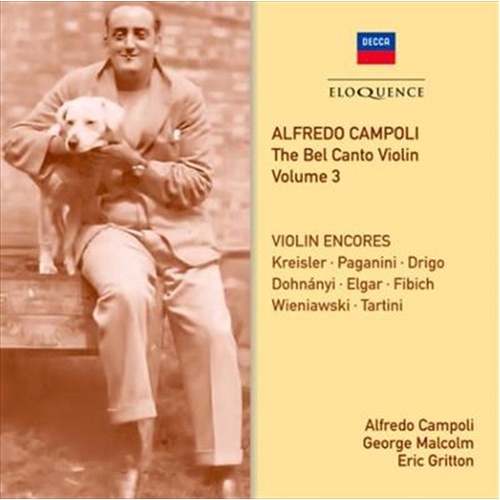 Bel Canto Violin: Vol 3 - Campoli, Alfredo Cd Album