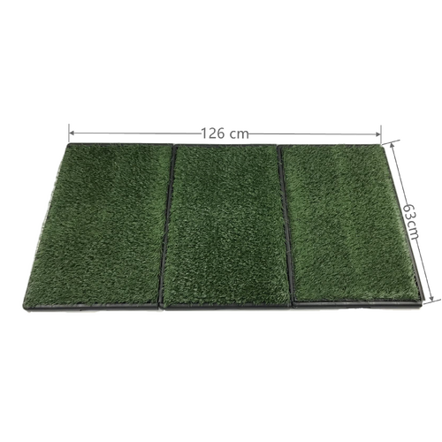 Indoor Dog Puppy Toilet Grass Potty Training Mat Loo Pad 126 x 63 cm