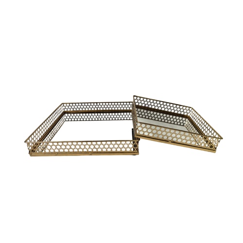 Nina Tray - Rectangle - Small - Gold