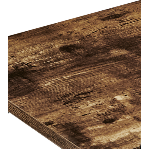 Carlly 2 Tiers Kitchen Rolling Bar Cart In Rustic Oak