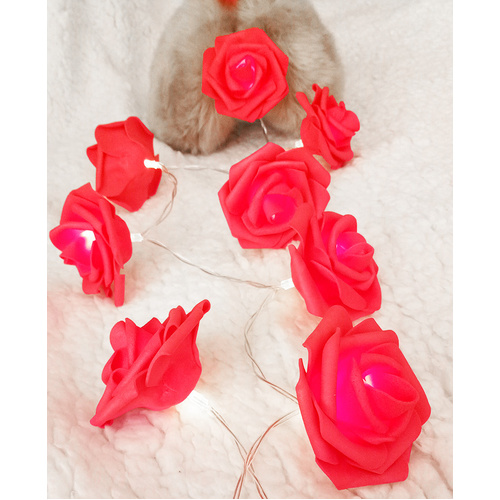 Red Rose battery string fairy light - party night light wedding decoration