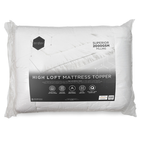 2000GSM STANDARD MICROFIBRE MATTRESS TOPPER - DOUBLE