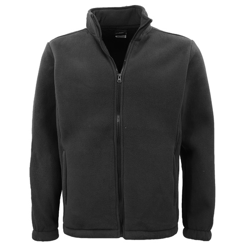 Mens Thick Zip Up Jumper w Sherpa Fur Lined Sweatshirt Winter Unisex Jacket Coat, Black, S