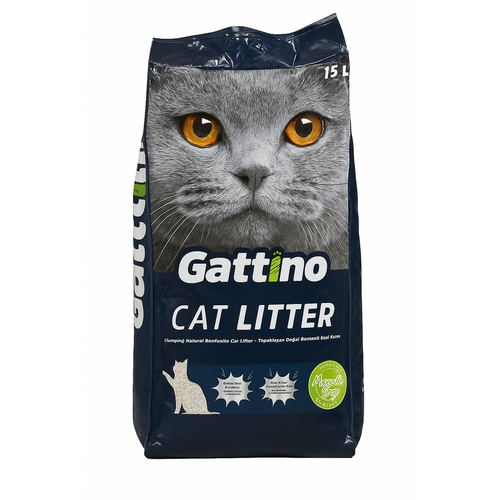 Gattino Natural Bentonite Cat Litter - Marseille Soap Scent, 15L