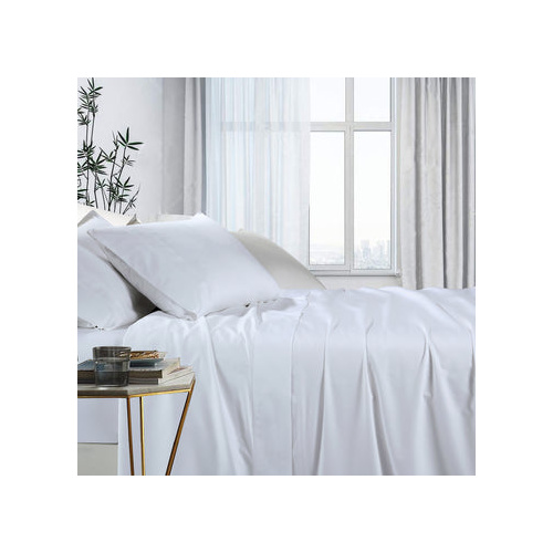 1000tc bamboo cotton sheet set queen white